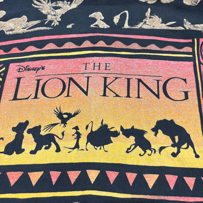 90's Disney THE LION KING 総柄 Tシャツ ブラック (OSFA) /A6559T-SO