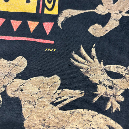 90's Disney THE LION KING 総柄 Tシャツ ブラック (OSFA) /A6559T-SO