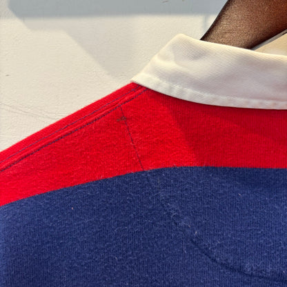 00's Polo by ralph lauren ラルフローレン ボーダーラガーシャツ 赤×ネイビー(L)/B0100T-SO
