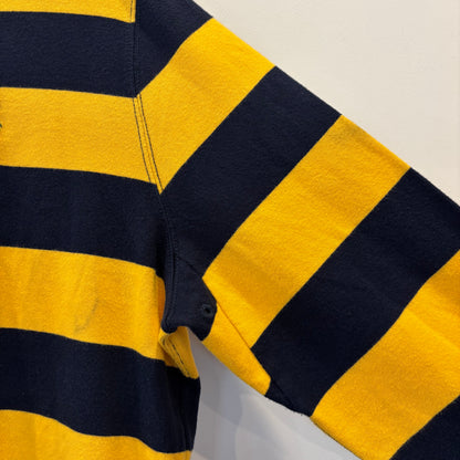 00's Polo by ralph lauren ラルフローレン ボーダーラガーシャツ ネイビー×黄(L)/B0537T-SO
