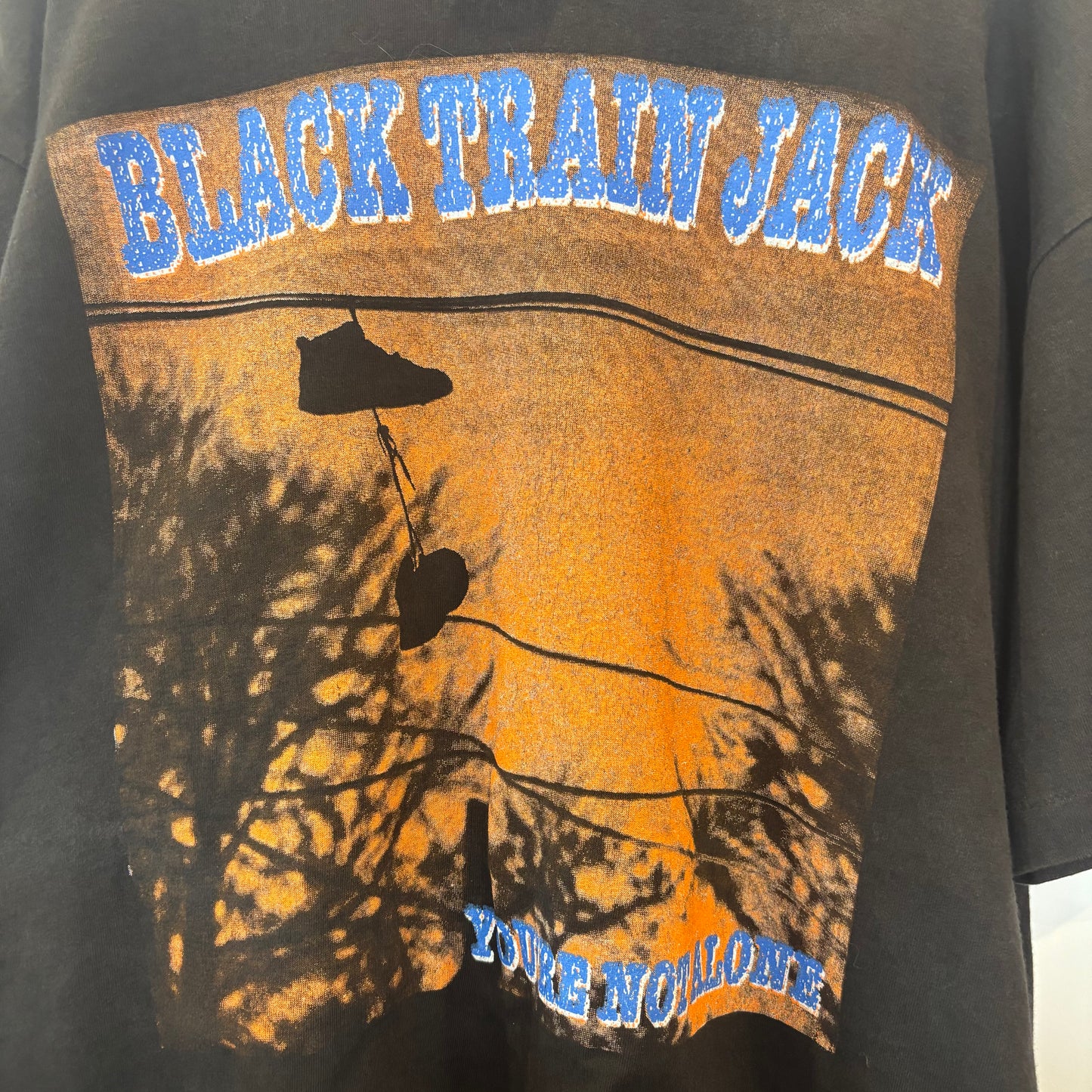 90's Black Train Jack 2ndアルバム "You're Not Alone" バンドTシャツ 黒 (XL)/A3684T-SO