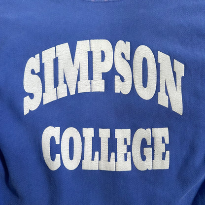 90's リバースウィーブ SIMPSON COLLEGE 青 (XL)/A2669S-SO