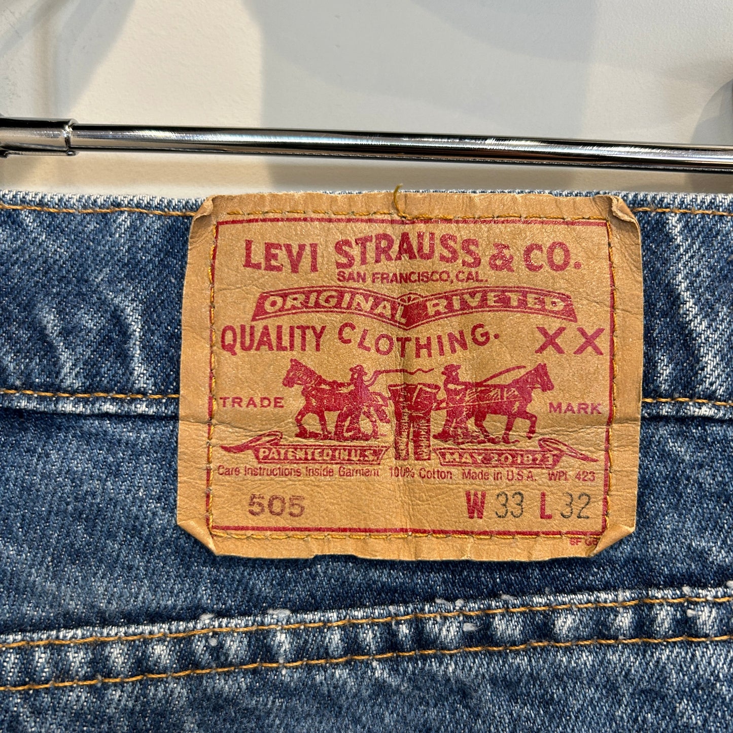 90's Levi's 505 リーバイス デニムパンツ 青 (33×32)/A0355P-SO