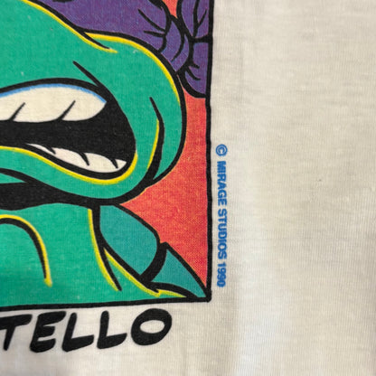 90's TURTLES ミュータント・タートルズ キャラクターTシャツ 白 (XL)/A7021T-SO