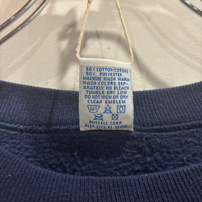 90's Russell Athletic ラッセルアスレティック "Georgia Tech" ジョージア工科大学 カレッジ スウェット 前Vガゼット仕様 ネイビー(L)/B4137R-SO