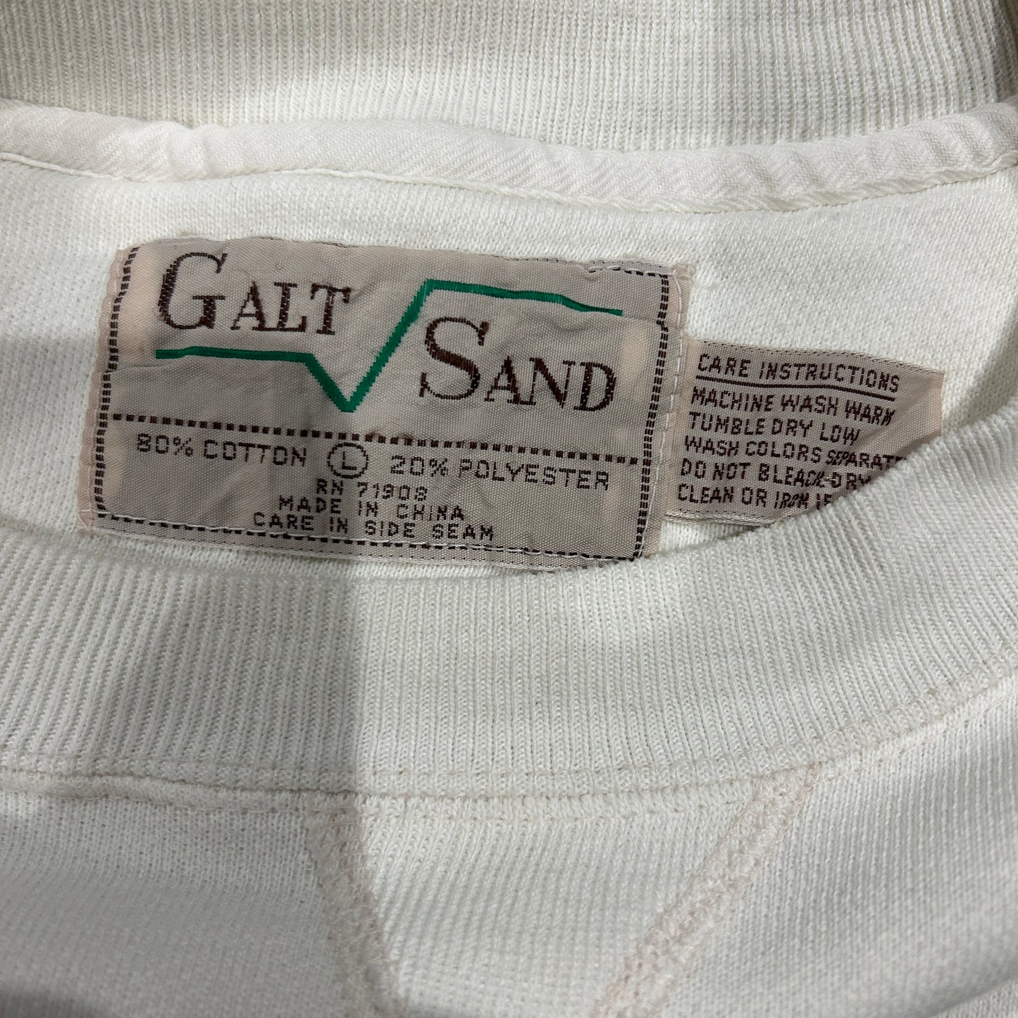 90's GALT SAND ARMY AIR FORCE 第五爆撃航空群 プリントスウェット 白(L)/B1714S-SO