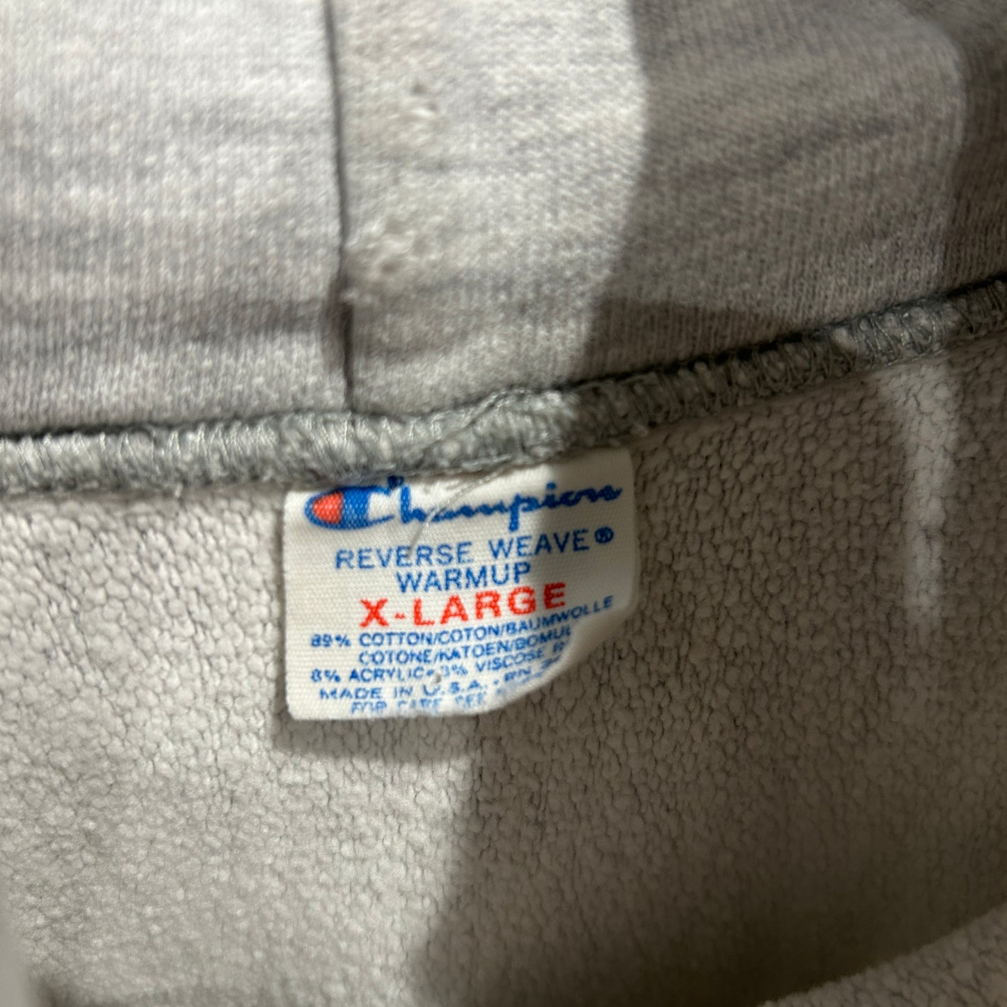 80's Champion Reverse Weave リバースウィーブ NYU スウェットフーディー パーカー(XL)/A7545R-SO