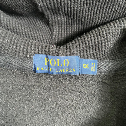 00's  Ralph Lauren ジップアップフーディ 黒 (XXL)/A2635S-SO