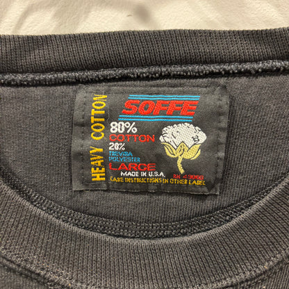 90's SOFFE ソフィー PATRON TEQUILA パトロン 企業 アドバタイジング スウェット 前Vガゼット仕様 ブラック(L)/B4136R-SO