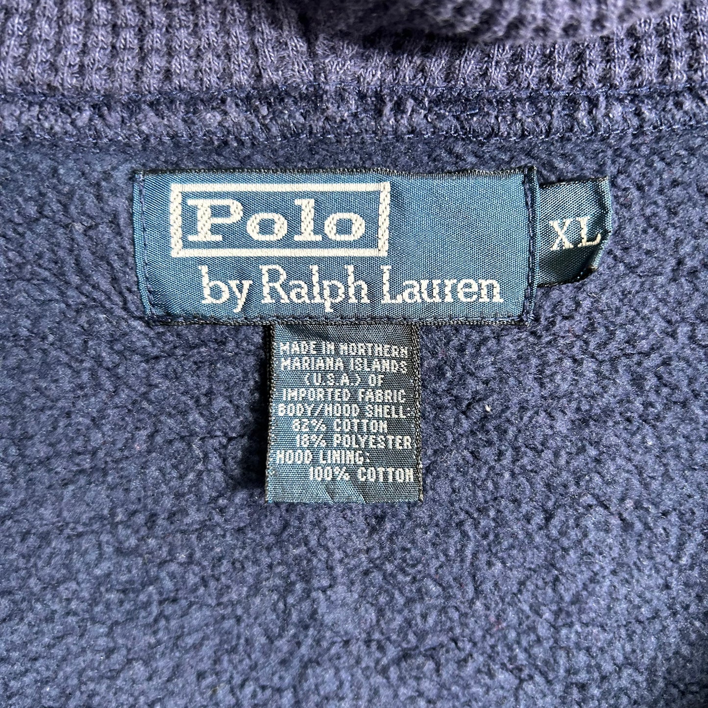 00's  Ralph Lauren ジップアップフーディ 紺 (XL)/A4861S-SO