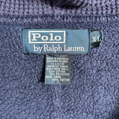 00's  Ralph Lauren ジップアップフーディ 紺 (XL)/A4861S-SO