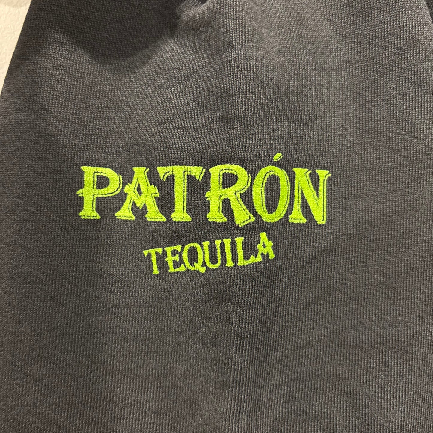 90's SOFFE ソフィー PATRON TEQUILA パトロン 企業 アドバタイジング スウェット 前Vガゼット仕様 ブラック(L)/B4136R-SO