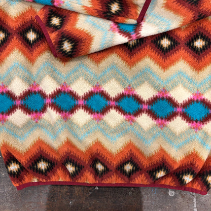 Patagonia パタゴニア スナップT ネイティブ柄 フリース オレンジベージュ L /B3189F-SO