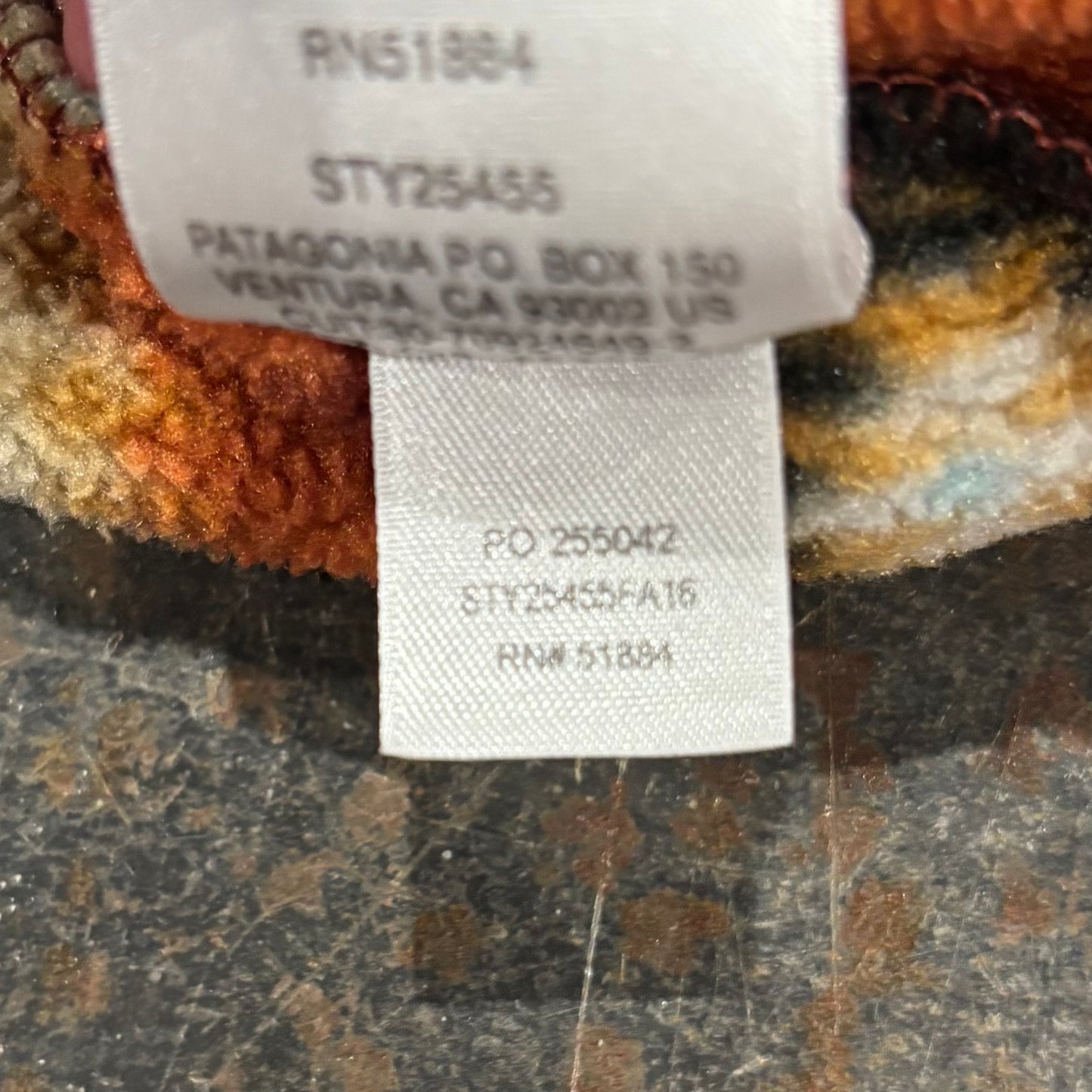 Patagonia パタゴニア スナップT ネイティブ柄 フリース オレンジベージュ L /B3189F-SO