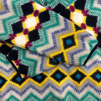 Patagonia パタゴニア スナップT ネイティブ柄 フリース ミントグリーン黄色 S /A8811F-SO