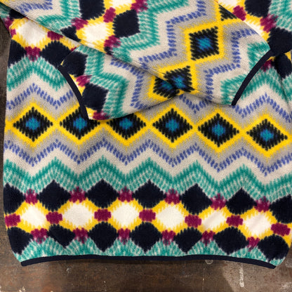 Patagonia パタゴニア スナップT ネイティブ柄 フリース ミントグリーン黄色 S /A8811F-SO