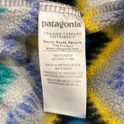 Patagonia パタゴニア スナップT ネイティブ柄 フリース ミントグリーン黄色 S /A8811F-SO