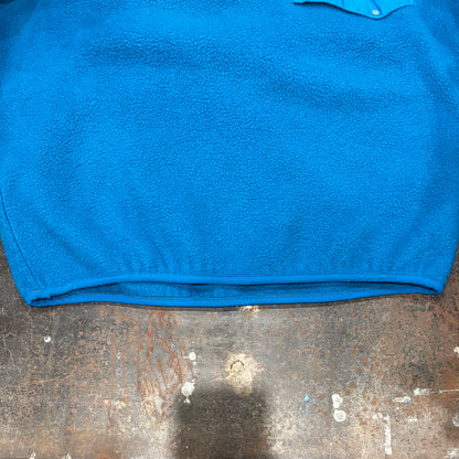 90's Patagonia パタゴニア スナップT フリース ターコイズブルー M /A0756F-SO