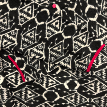 Patagonia パタゴニア スナップT 魚柄 フリース 黒 M /B3187F-SO