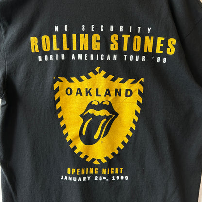 90's Rolling Stones ローリング・ストーンズ No Security '99ツアーTシャツ 黒(L)/C1074T-SO