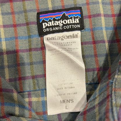 00's Patagonia パタゴニア "Backshot Shirt" ライトネルシャツ (L)/A8516SH-SO
