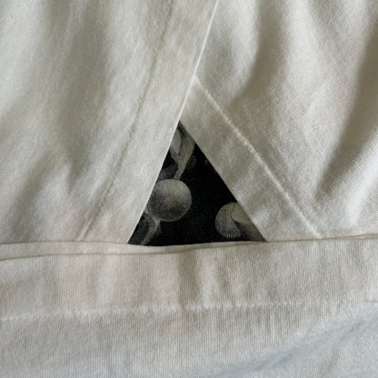 90's M.C.Escher エッシャー アートマルチプリントTシャツ ホワイト ANDAZIA (L)/C1067T-SO