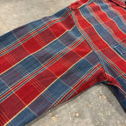 90's Levi's リーバイス チェック ヘビーネルシャツ 赤 (XL) /B1785SH-SO