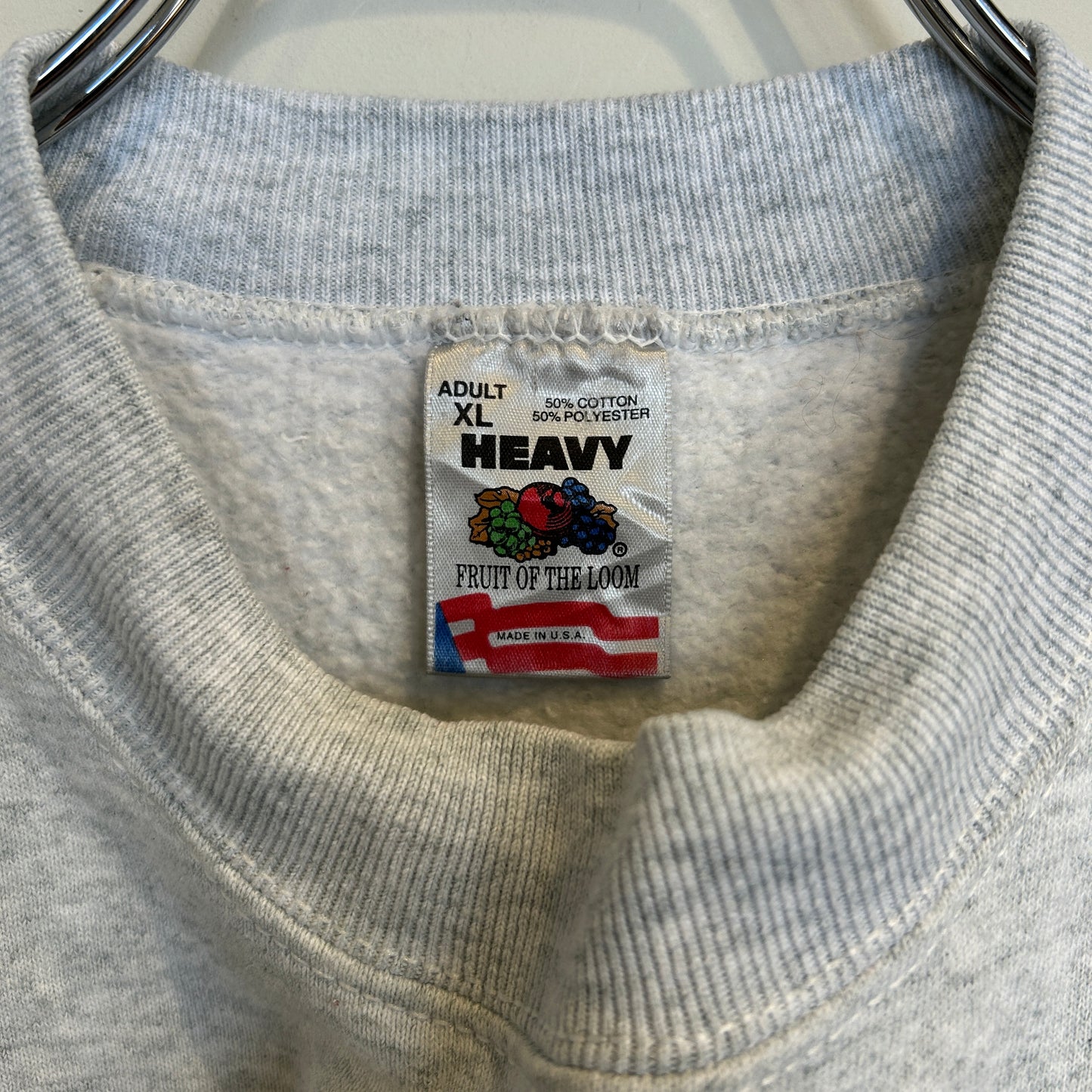 90's Fruit of the loom NEW YORK ヘビーウェイト スウェットシャツ 白 (XL)/B3180S-SO