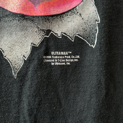 90's ULTRAMAN ウルトラマン キャラクターTシャツ 特撮 円谷プロ 黒Tennessee River(L)/C1114T-SO