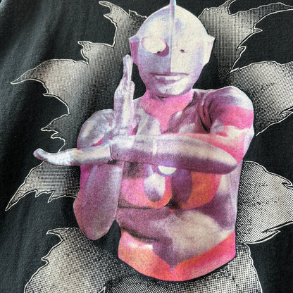 90's ULTRAMAN ウルトラマン キャラクターTシャツ 特撮 円谷プロ 黒Tennessee River(L)/C1114T-SO