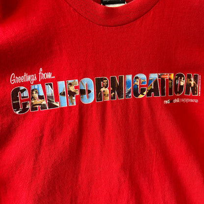 00's Red Hot Chili Peppers レッチリ Californication MV Tシャツ レッド giant(L)/C1088T-SO