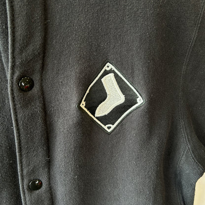 90's Champion Reverse Weave リバースウィーブ スナップスウェット White Sox ブラック(L)/C1092R-SO