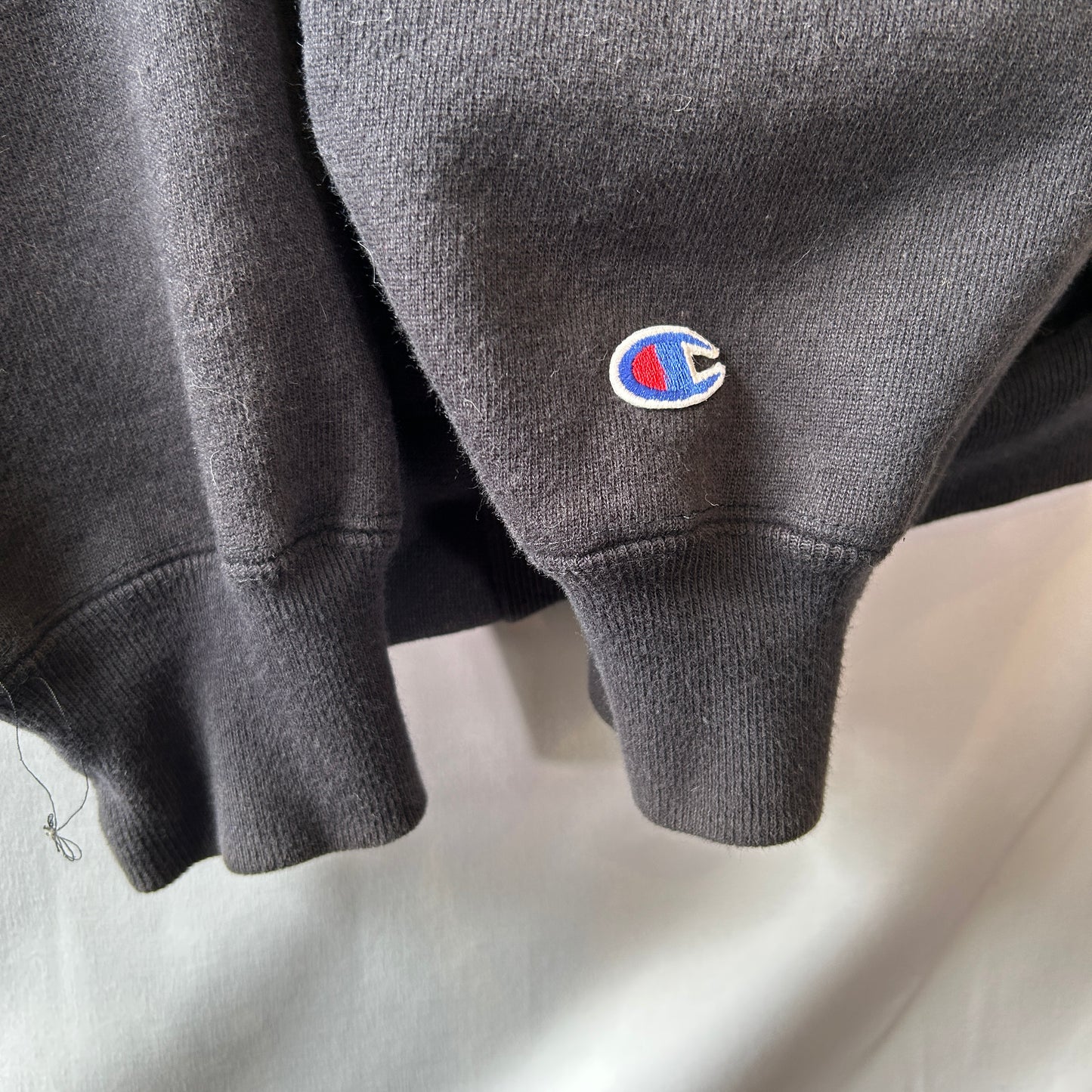 90's Champion Reverse Weave リバースウィーブ スナップスウェット White Sox ブラック(L)/C1092R-SO