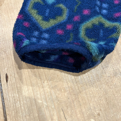90's Patagonia パタゴニア スナップT タペストリー　総柄フリース インクブルー USA製(XL)/A0759F-SO