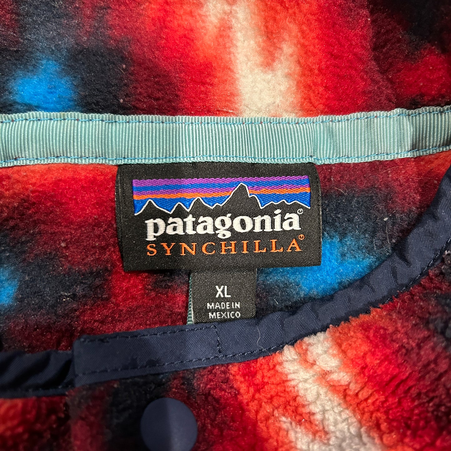 Patagonia パタゴニア スナップT ネイティブ柄 フリース 赤黒/A8756F-SO