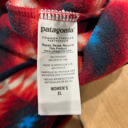 Patagonia パタゴニア スナップT ネイティブ柄 フリース 赤黒/A8756F-SO