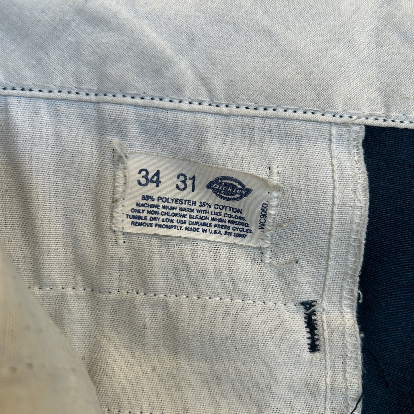 80~90's Dickies ディッキーズ 874 ワークパンツ USA製 ブルー系 (34×31)/A8630P-SO