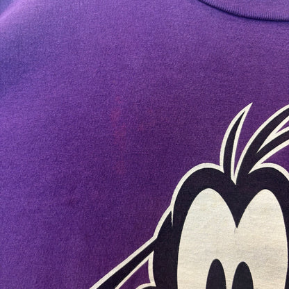 90's Disney Goofy "MICHIGAN" キャラクターTシャツ パープル (L)/B1977T-SO