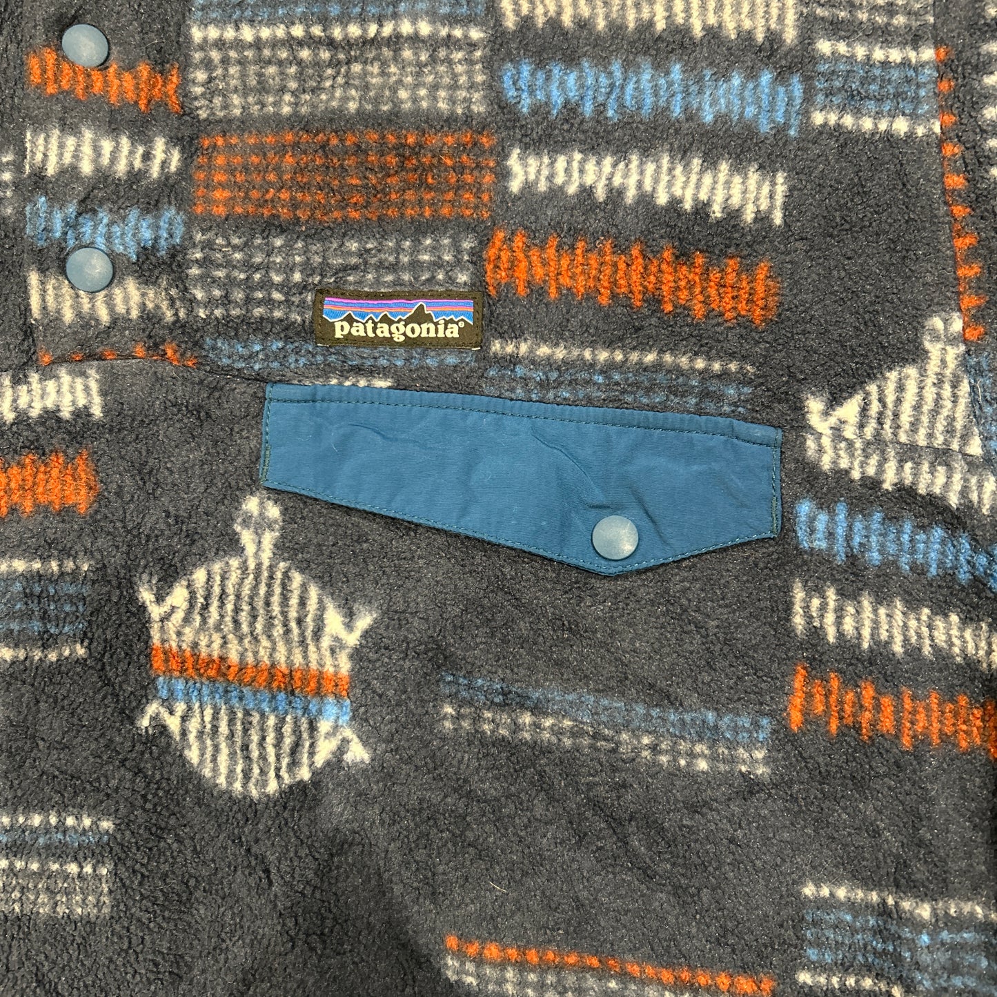 00's  Patagonia パタゴニア River Trive スナップT ライトウェイト フリース(M)/A8758F-SO