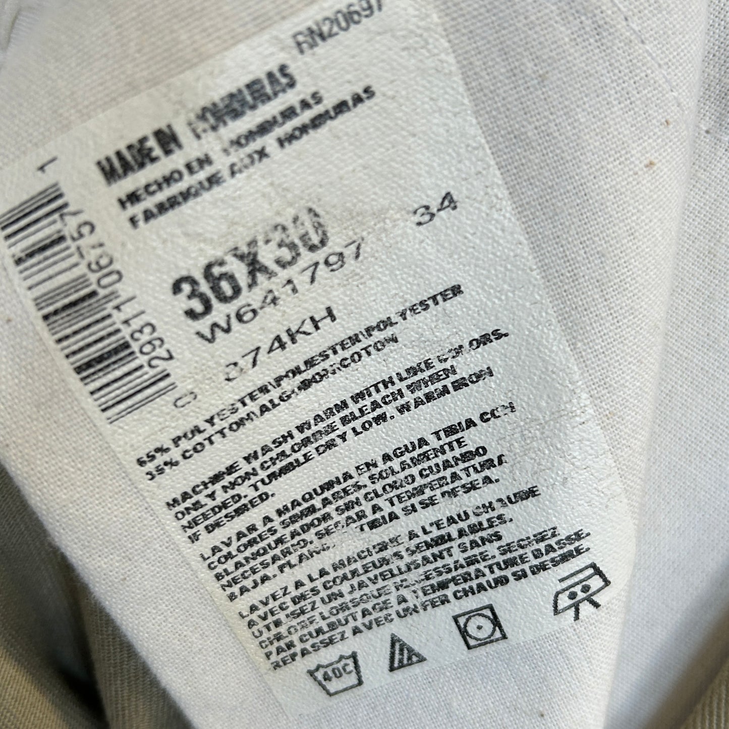 00's Dickies ディッキーズ 874 ワークパンツ ベージュ (36×30)/B2821P-SO