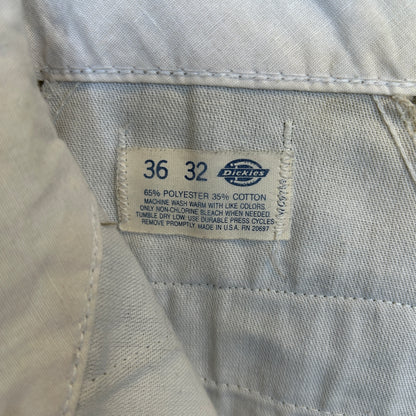 80's Dickies ディッキーズ 874 チビタグ ワークパンツ USA製 ベージュ (36×32)/A8633P-SO