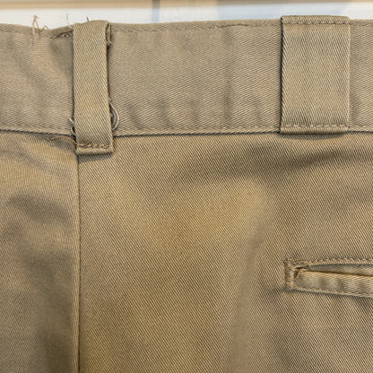 80's Dickies ディッキーズ 874 チビタグ ワークパンツ USA製 ベージュ (36×32)/A8633P-SO