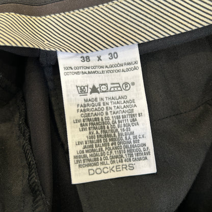 10's Dockers ドッカーズ D4 Relax Fit コットンチノパン ブラック リーバイス (38×30)/C1181P-SO