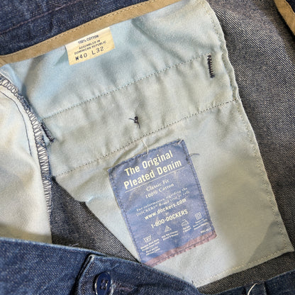 00's Dockers Khakis ドッカーズ ２タックデニムスラックス リーバイス (W40L32)/C1179P-SO