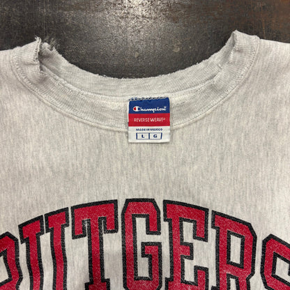 00's  Campion  REVERSE WEAVE リバースウィーブ RUTGERS グレー L /A8921S-SO