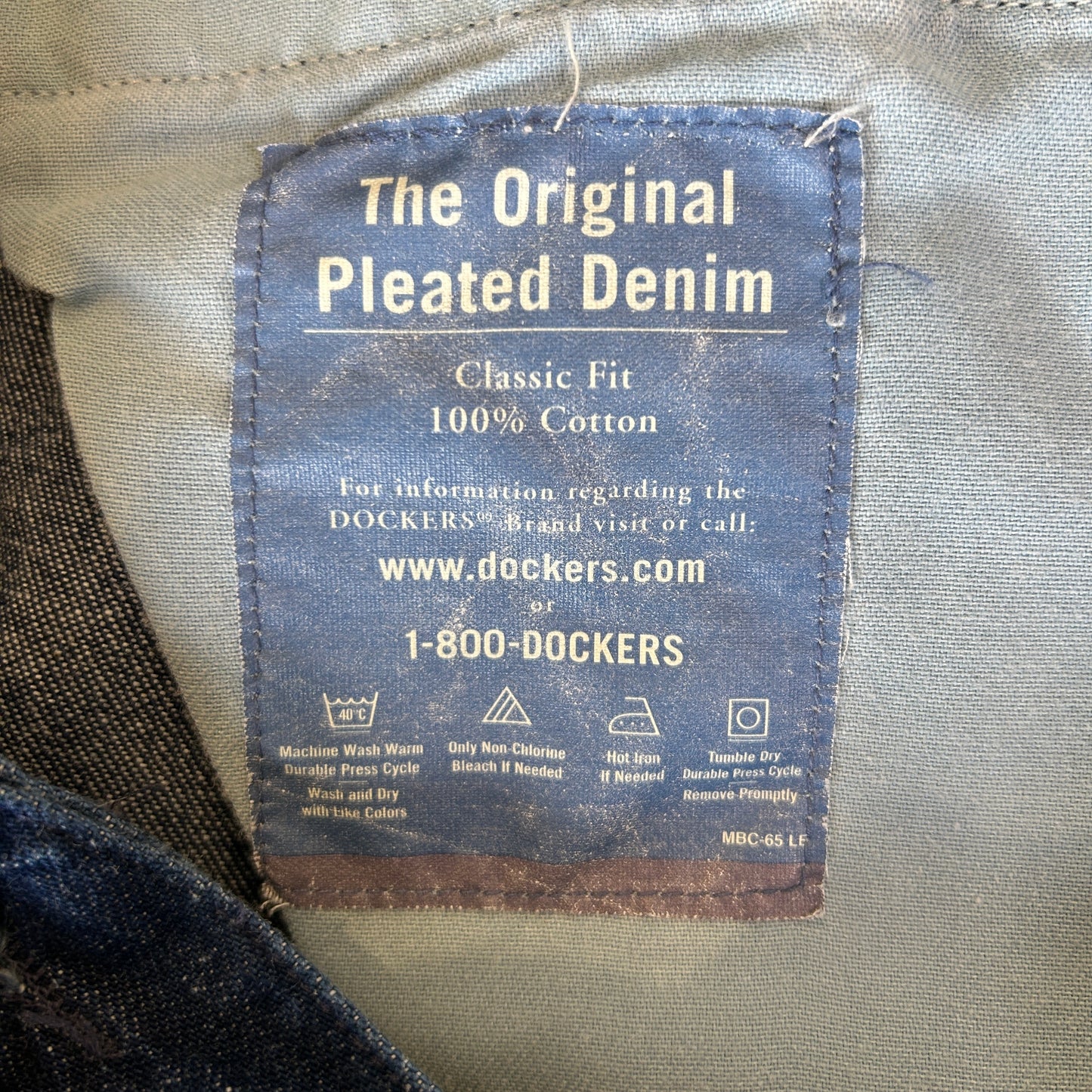 00's Dockers Khakis ドッカーズ ２タックデニムスラックス リーバイス (W40L32)/C1179P-SO