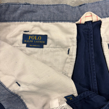 00's Polo by Ralph Lauren コットンチノ ショートパンツ ネイビー (34)/B3669P-SO