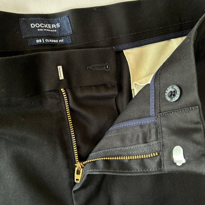 00's Dockers ドッカーズ D3 クラシックフィットチノパン ブラック (36×30)/C1180P-SO