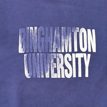 80's  Campion  REVERSE WEAVE リバース 内縫い BINGHAMTON UNIVERSITY 青紫 XL /A5448S-SO