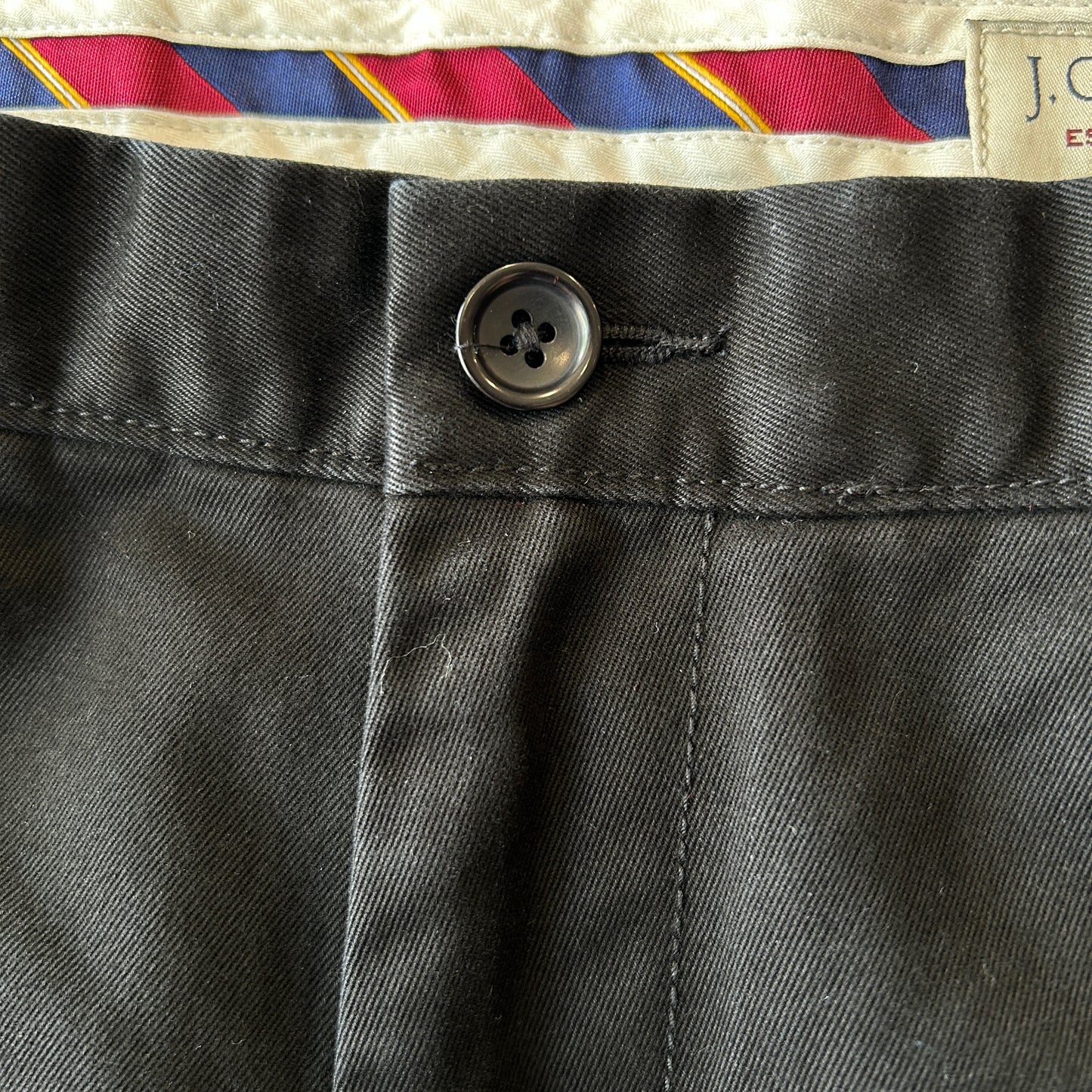 00's J.CREW Essential Chino コットンチノパン ブラック(W38)/C1177P-SO